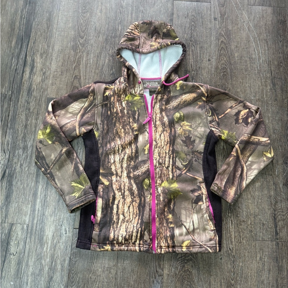 Camouflage Jacket with Pink Accents